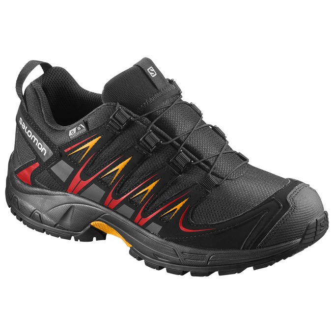 Salomon XA PRO 3D CSWP J Zapatillas Trail Running Niños - Negras - Colombia (58072-BOLY)